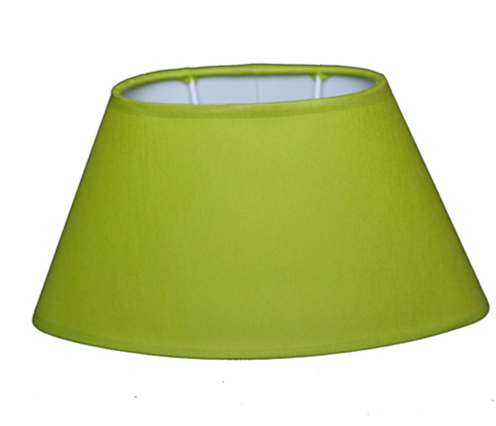 Dirk Davids Leuchten GmbH Lampenschirm Lampenschirm Oval für Tischlampe Chintz Lime Grün 24-14-14cm, Exklusives Design von Dirk Davids Leuchten GmbH