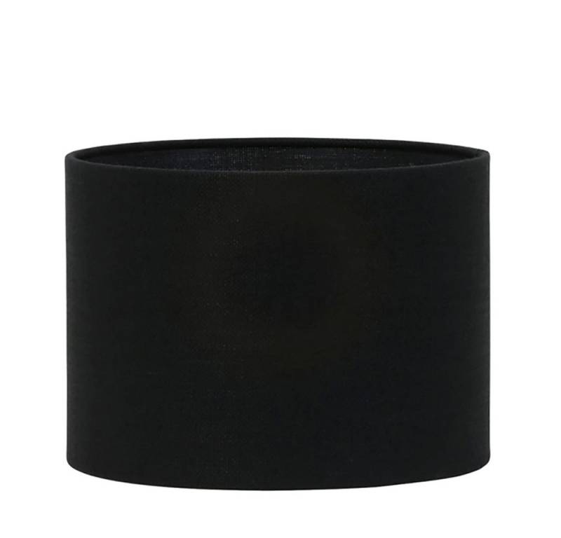 Dirk Davids Leuchten GmbH Lampenschirm Lampenschirm Zylinder in Leinen Schwarz 30-30-21cm, Zeitlose Eleganz von Dirk Davids Leuchten GmbH