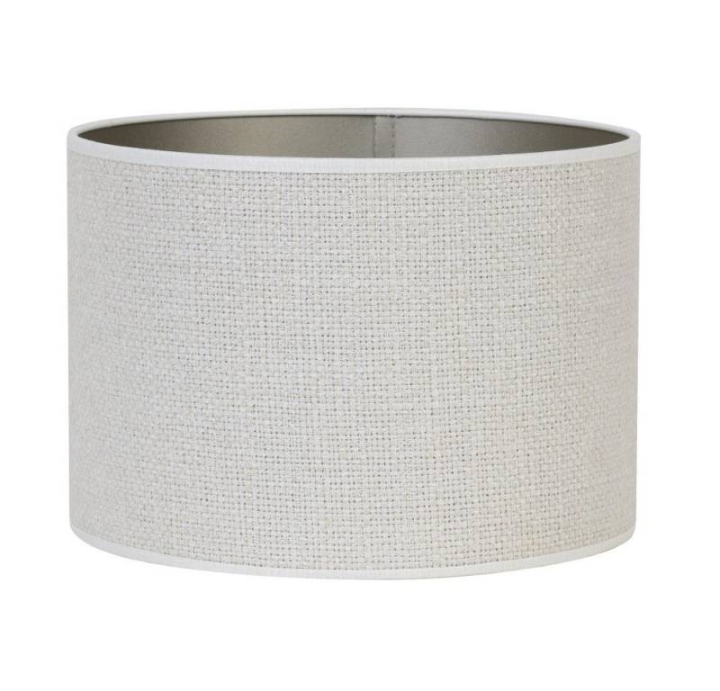 Dirk Davids Leuchten GmbH Lampenschirm Lampenschirm Zylinder in Leinen Strukturiert in Eiweiß 40-40-30cm, Zeitloses Design von Dirk Davids Leuchten GmbH