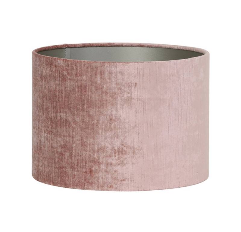 Dirk Davids Leuchten GmbH Lampenschirm Lampenschirm Zylinder in Velours Alt Rose 30-30-21cm, Hochwertiger Velours-Stoff von Dirk Davids Leuchten GmbH