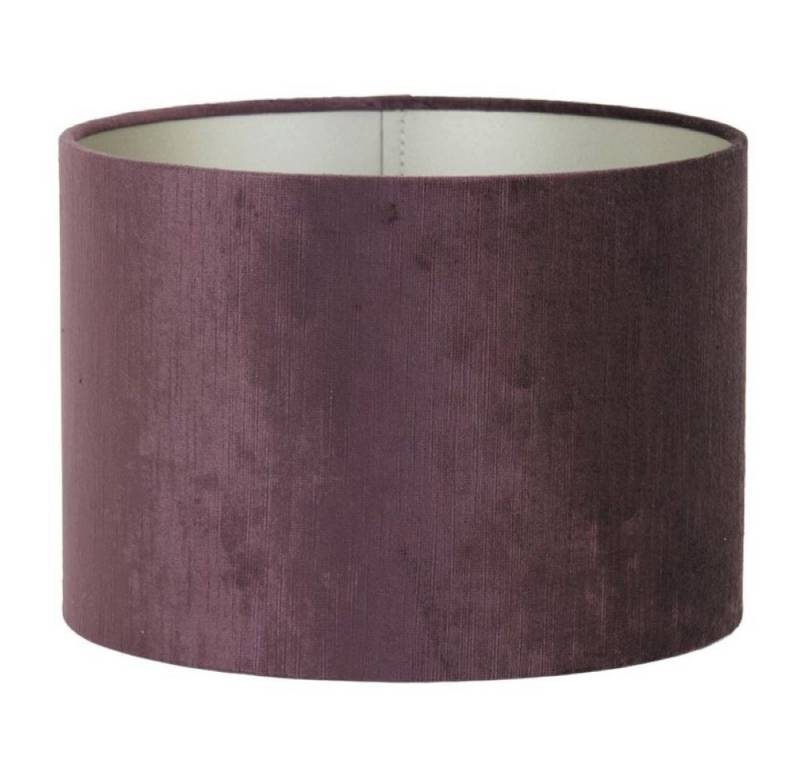 Dirk Davids Leuchten GmbH Lampenschirm Lampenschirm Zylinder in Velours Aubergine 20-20-15cm, Angenehmes warmes Licht von Dirk Davids Leuchten GmbH