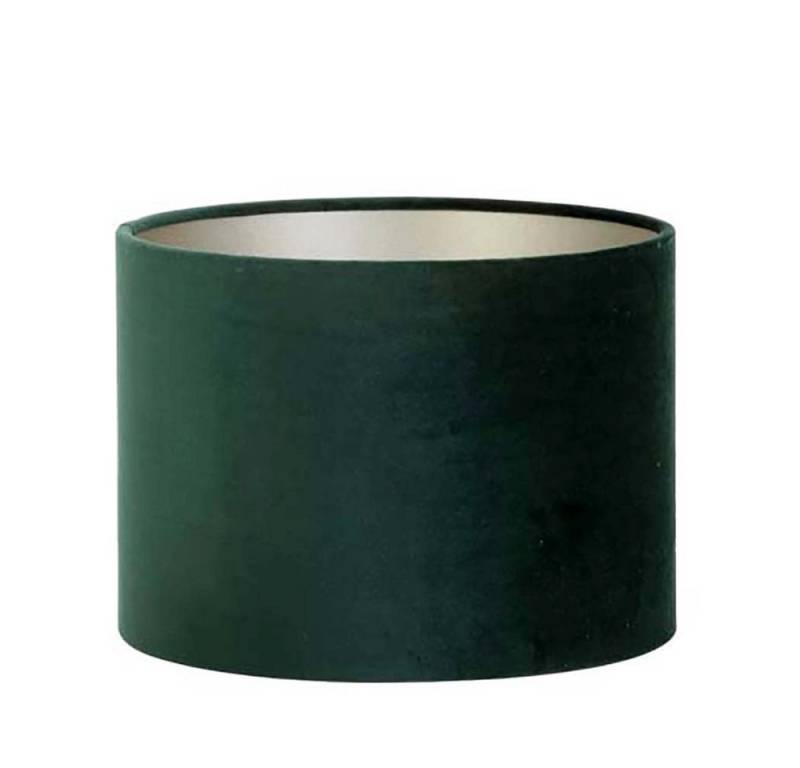 Dirk Davids Leuchten GmbH Lampenschirm Lampenschirm Zylinder in Velours Dunkel Grün 35-35-30cm, Zeitlose Eleganz von Dirk Davids Leuchten GmbH