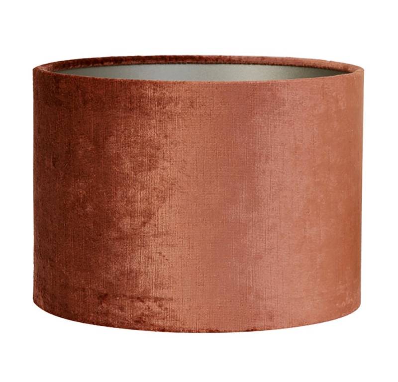 Dirk Davids Leuchten GmbH Lampenschirm Lampenschirm Zylinder in Velours Terra Seidenglanz 20-20-15cm von Dirk Davids Leuchten GmbH