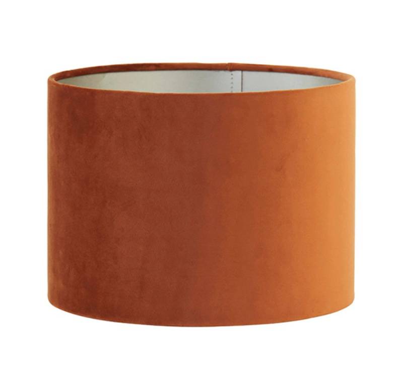 Dirk Davids Leuchten GmbH Lampenschirm Lampenschirm Zylinder in Velours Terracotta 35-35-21cm, Angenehme Lichtatmosphäre von Dirk Davids Leuchten GmbH