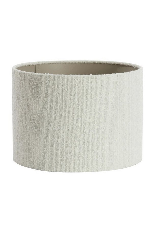 Dirk Davids Leuchten GmbH Lampenschirm Lampenschirm Zylinder in boucle weiß für Tischleuchte 20-20-15cm, Zeitlose Eleganz von Dirk Davids Leuchten GmbH