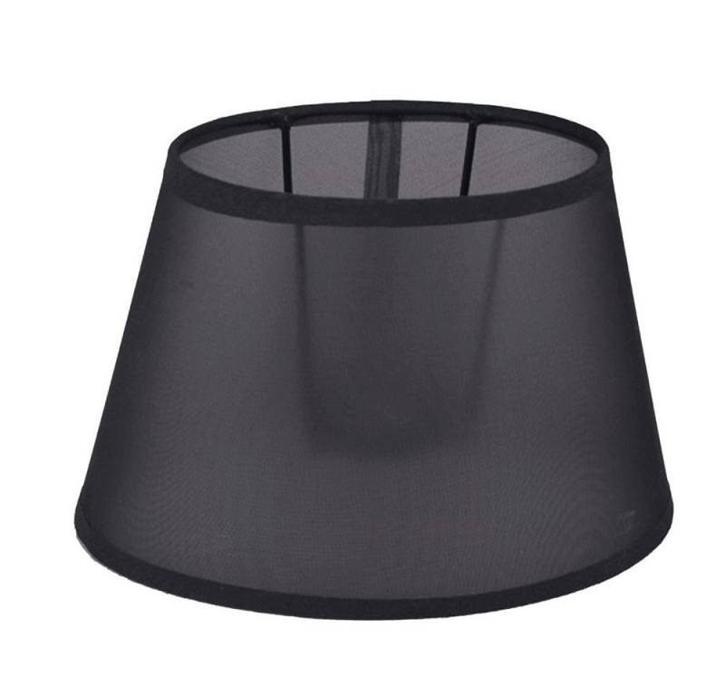Dirk Davids Leuchten GmbH Lampenschirm Lampenschirm für Tischleuchte in Oval Transparent Schwarz TL 24-16-16, Hochwertige Verarbeitung von Dirk Davids Leuchten GmbH