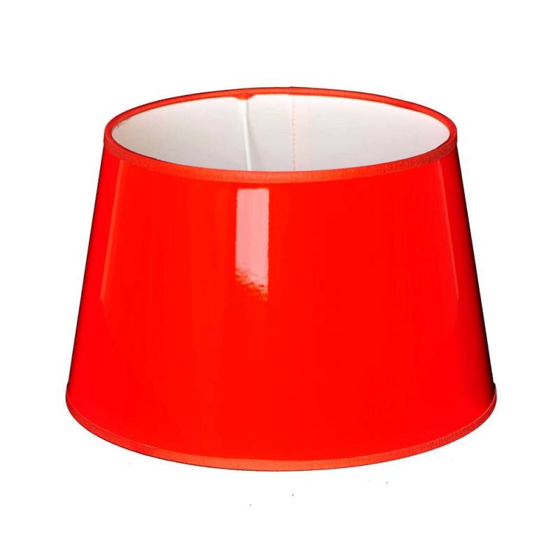 Dirk Davids Leuchten GmbH Lampenschirm Lampenschirm für Tischleuchte in Rund Lack PVC Orange TL 25-19-16, Hochwertige Verarbeitung von Dirk Davids Leuchten GmbH