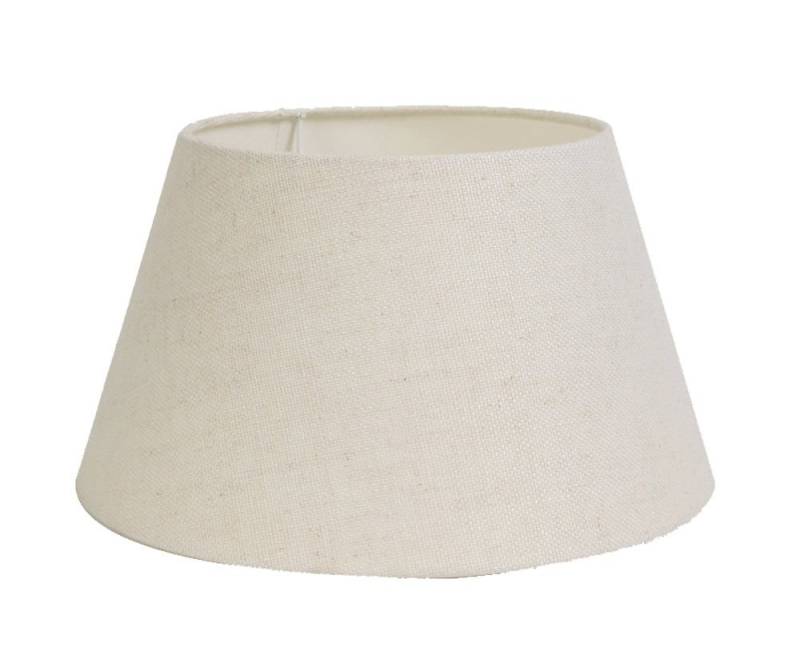 Dirk Davids Leuchten GmbH Lampenschirm Lampenschirm für Tischleuchte in Rund Leinen Eiweiß 45-40-22,5cm, Harmonisches Licht von Dirk Davids Leuchten GmbH