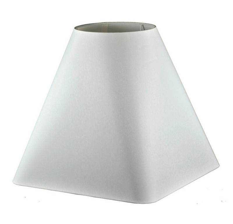 Dirk Davids Leuchten GmbH Lampenschirm Lampenschirm für Tischleuchte in Vierkant Rund Chintz Weiß TL 32-16-31, Geeignet für alle Zimmer von Dirk Davids Leuchten GmbH