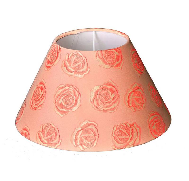 Dirk Davids Leuchten GmbH Lampenschirm Lampenschirm in Rund Leinen Luxe Gewebte Rose 30-14-18, Exklusives Design von Dirk Davids Leuchten GmbH