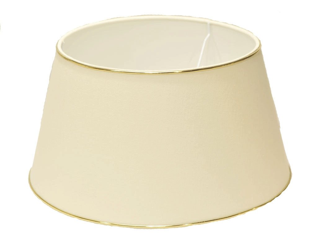Dirk Davids Leuchten GmbH Lampenschirm Lampenschirm in rund Leinen Creme+PG Goldprofil TL 40-30-22cm, Exklusives Design Dirk Davids Leuchten GmbH Lampenschirm Lampenschirm in rund Leinen Creme+PG Goldprofil TL 40-30-22cm, Exklusives Design von Dirk Davids Leuchten GmbH