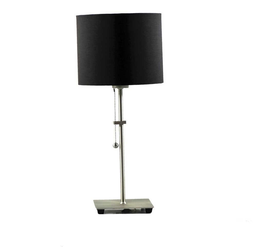 Dirk Davids Leuchten GmbH Tischleuchte Chicago Nickel Matt Schirm Leinen Schwarz, Leuchtmittel nicht mit im Lieferumfang Dirk Davids Leuchten GmbH Tischleuchte Chicago Nickel Matt Schirm Leinen Schwarz, Leuchtmittel nicht mit im Lieferumfang von Dirk Davids Leuchten GmbH