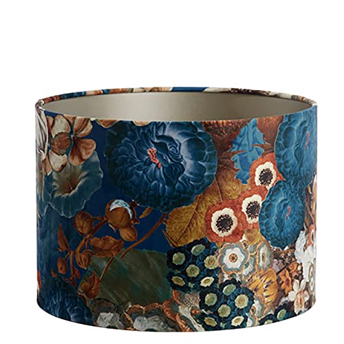 Lampenschirm Zylinder in Velours mit Blumen Motiven in Blau für Tischleuchte Tischlampe 20-20-15 Lampenschirm Zylinder in Velours mit Blumen Motiven in Blau für Tischleuchte Tischlampe 20-20-15 von Dirk Davids Leuchten GmbH
