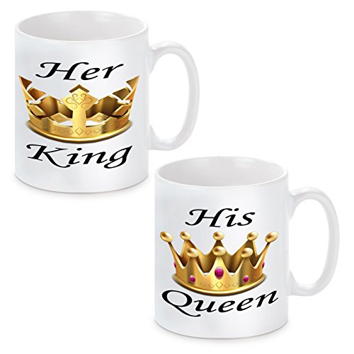 2er Set Tassen Modell: His Queen - Her King von Dirndljäger