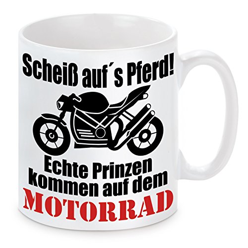 Tasse mit Motiv Modell: Echte Prinzen. - Naked Bike von Dirndljäger