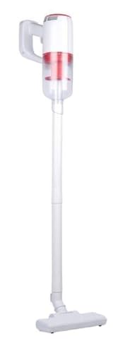 Dirt Devil 2-in-1 Akku Staubsauger - DD9001 - 80W - Hand- und Stielstaubsauger - Inklusive Kombibürste und Düse - Akkulaufzeit bis zu 25 minuten uten - 2 Einstellungen - Weiß/Rot von Dirt Devil