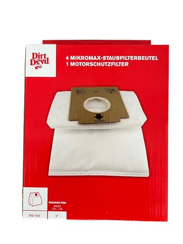 Dirt Devil 4 Staubsaugerbeutel + Motorschutzfilter für M7003 - Nr.: 7003022 von Dirt Devil