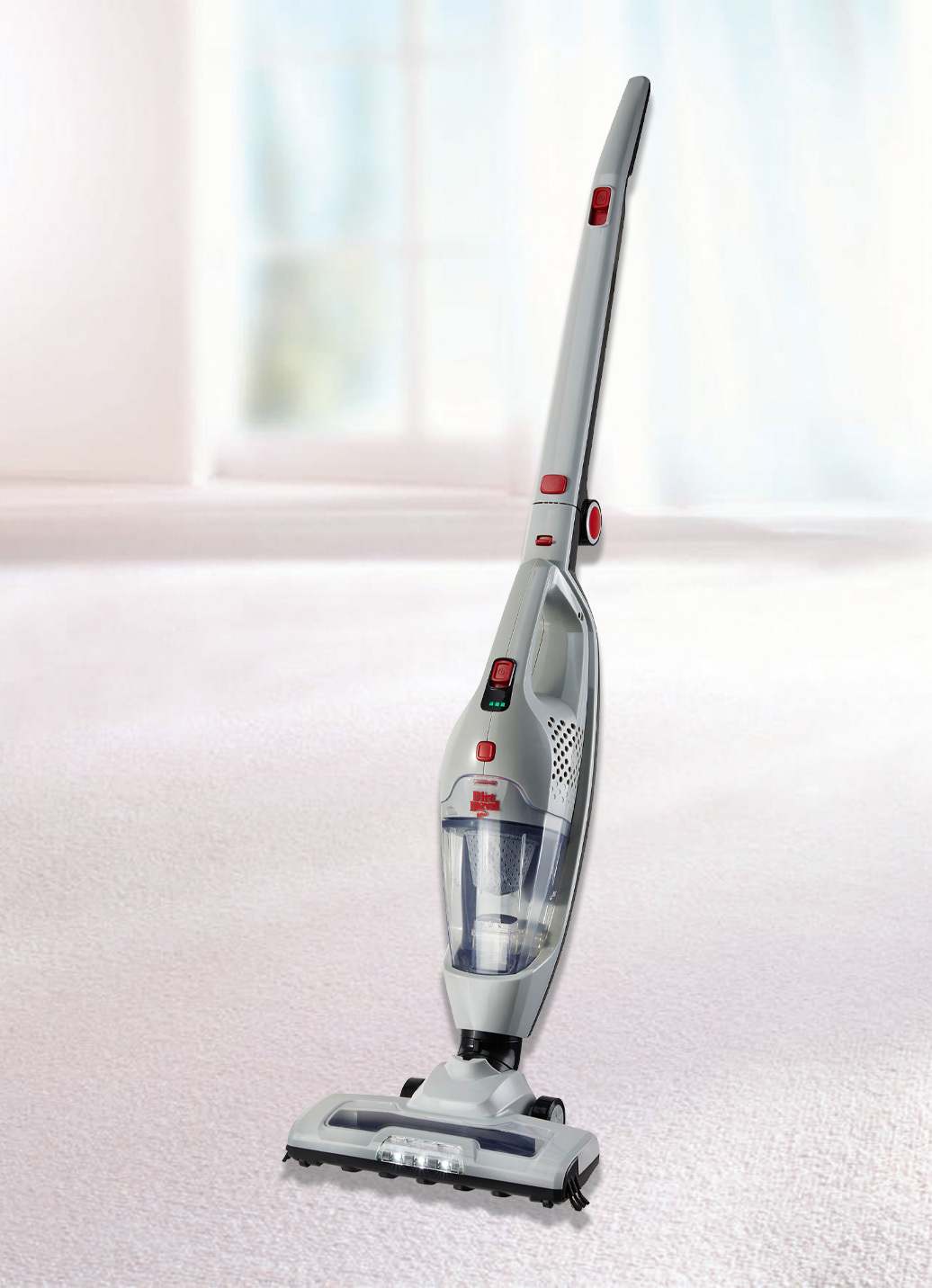 Dirt Devil DD9007-Akku-Stielsauger 2-in-1, Grau-Rot-Schwarz Dirt Devil DD9007-Akku-Stielsauger 2-in-1, Grau-Rot-Schwarz von Dirt Devil