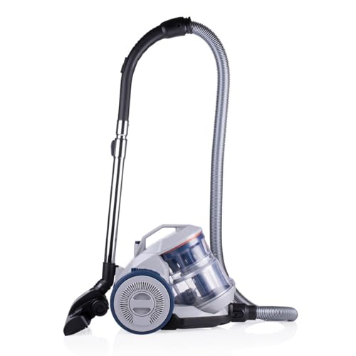 Dirt Devil Staubsauger ohne Beutel DD2501 - Bodenstaubsauger 850W - HEPA 12 Filter - 7.5M Reichweite - mit Combibrush, Versenkter Bürste und Parkettbürste - 5.5KG - Staubsammelbox 1.5L - Grau/Bl von Dirt Devil