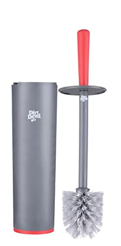 Dirt Devil Toilettenbürste mit Halterung - Stabile Halterung - 39 x 12 x 16 cm - Grau/Rot von Dirt Devil