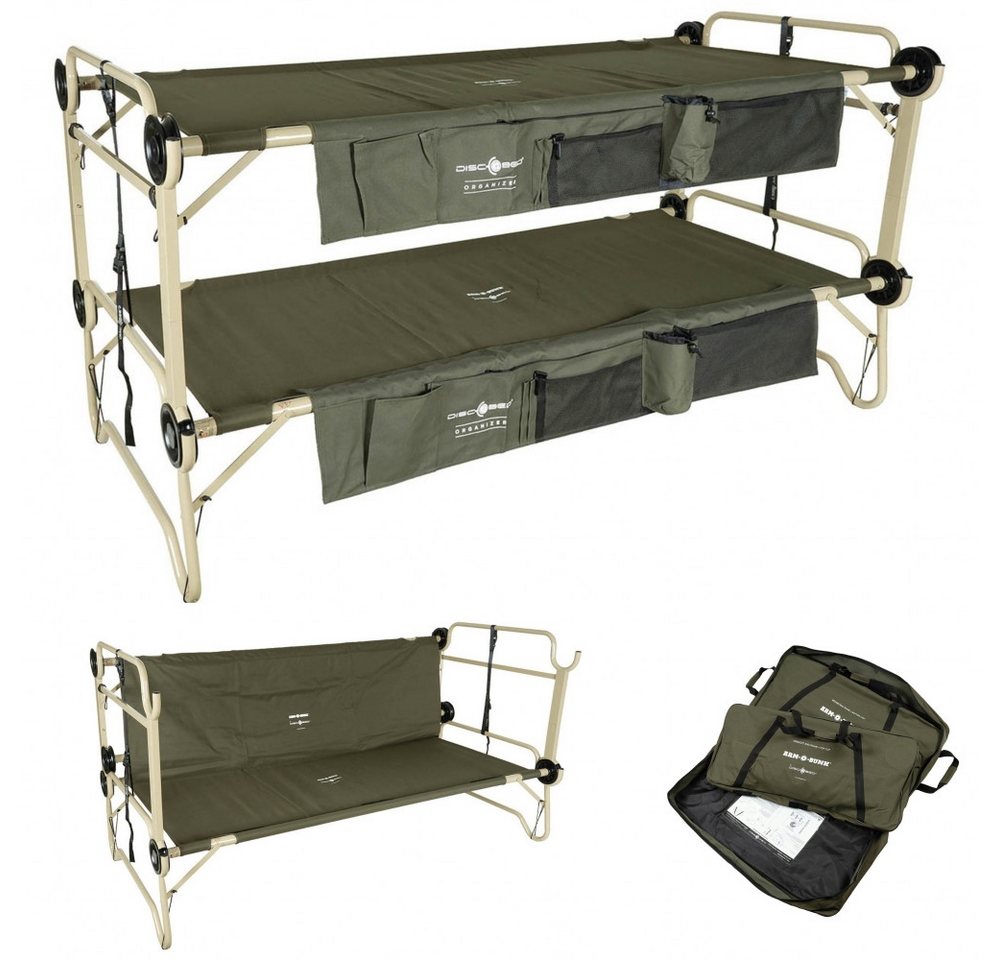Disc-O-Bed Feldbett Feldbett, Disc-O-Bed, Arm-O-Bunk,m. Seitent., oliv (Etagenbett) von Disc-O-Bed