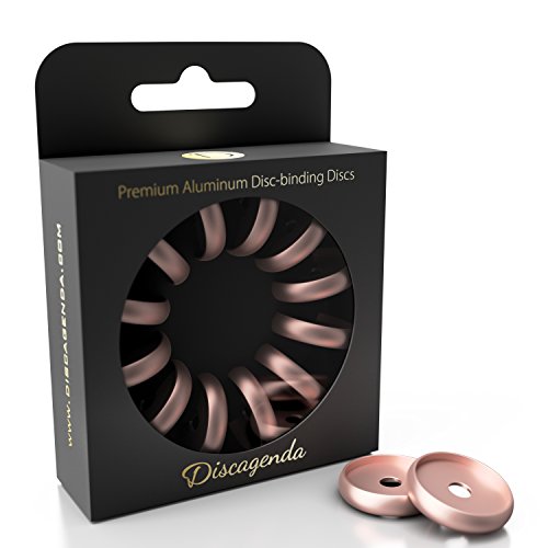 Discagenda Scheiben Bindende Ringe 24mm 0.94in Packung mit 12 Stück Rose Gold von Discagenda