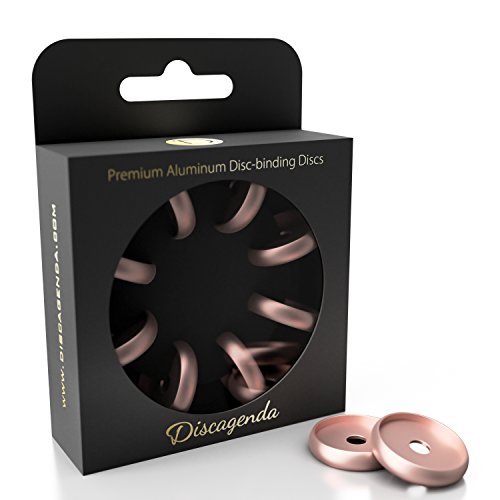 Discagenda Scheiben Bindende Ringe 24mm 0.94in Packung mit 8 Stück Rose Gold von Discagenda