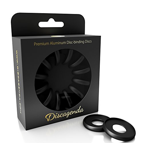Discagenda Scheiben Bindende Ringe 33mm 1.3in Packung mit 12 Stück Schwarz von Discagenda