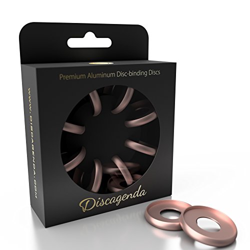 Discagenda Scheiben Bindende Ringe 33mm 1.3in Packung mit 8 Stück Rose Gold von Discagenda