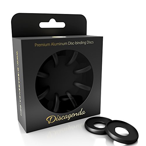 Discagenda Scheiben Bindende Ringe 33mm 1.3in Packung mit 8 Stück Schwarz von Discagenda