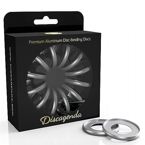 Discagenda Scheiben Bindende Ringe 42mm 1.65in Packung mit 12 Stück Silber von Discagenda