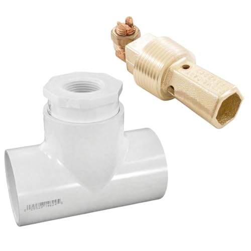 Messing Wasserverschraubung für Schwimmbad 2,5 cm MPT – NEC-konform für Innenpools, Spas und Wasserspiele – PB-2008 (PB-2008 / 08KIT-15 3,8 cm PVC-Sanitär-Set) von Discount Pool Mart