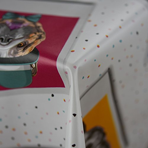 Discover Direct Hipster Weiß Design abwischbare PVC-Tischdecke, Vinyl, Cover Protector in Breite 140 cm – Meterware Discover Direct Hipster Weiß Design abwischbare PVC-Tischdecke, Vinyl, Cover Protector in Breite 140 cm – Meterware von Discover Lifestyle & Fashion Fabrics