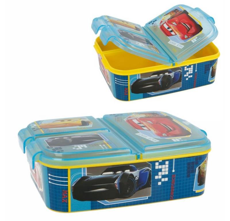Disney Cars Lunchbox Brotdose Race 3 Fächer Disney Cars Lunch to Go Vesper Dose von Disney Cars