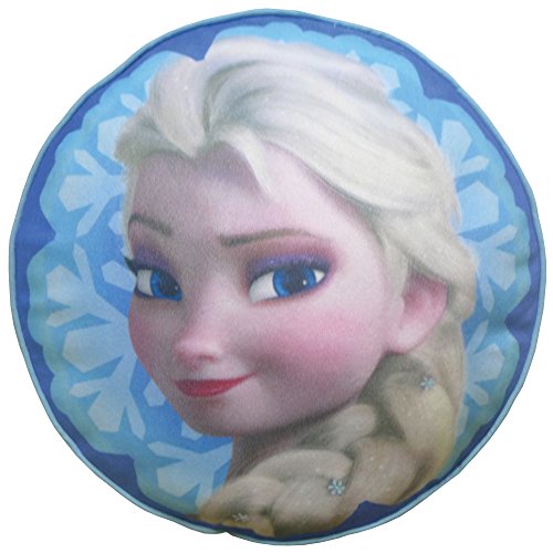 Disney Frozen 044077 Elsa Kissen, Polyester, blau, 36 x 36 cm von CTI