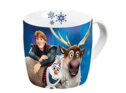 Disney Frozen 12754 Olaf & Sven Tasse, Porzellantasse, Kaffeetasse, Kindertasse, Porzellan, Mehrfarbig von Disney Frozen
