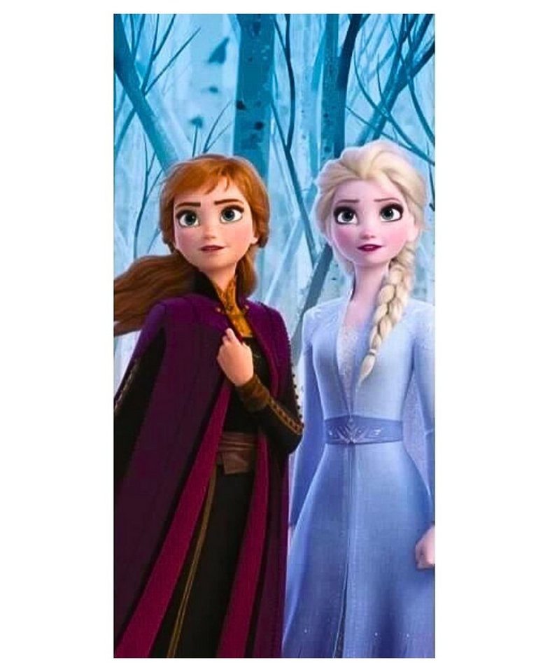 Disney Frozen Badetuch Elsa & Anna, Baumwolle, Kinder Strandtuch 70 x 140 cm von Disney Frozen