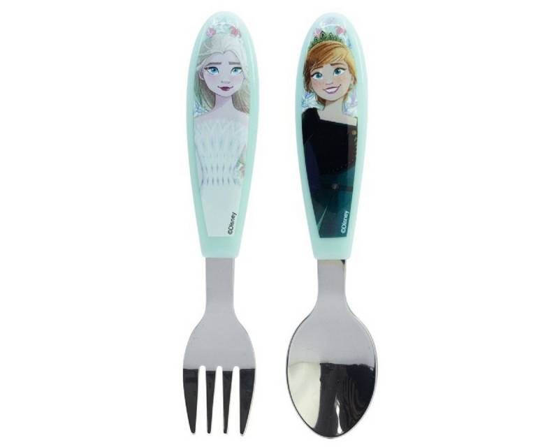 Disney Frozen Kinderbesteck Set 2-teilig – Löffel & Gabel mit Motivgriffen (2-tlg), 1 Personen von Disney Frozen