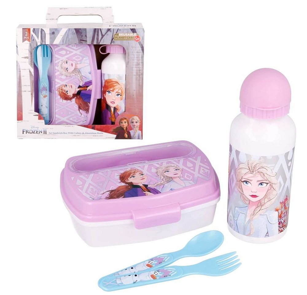 Disney Frozen Lunchbox Alu-Trinkflasche & Brotdose mit Besteck Disney Frozen Lunch-Box von Disney Frozen