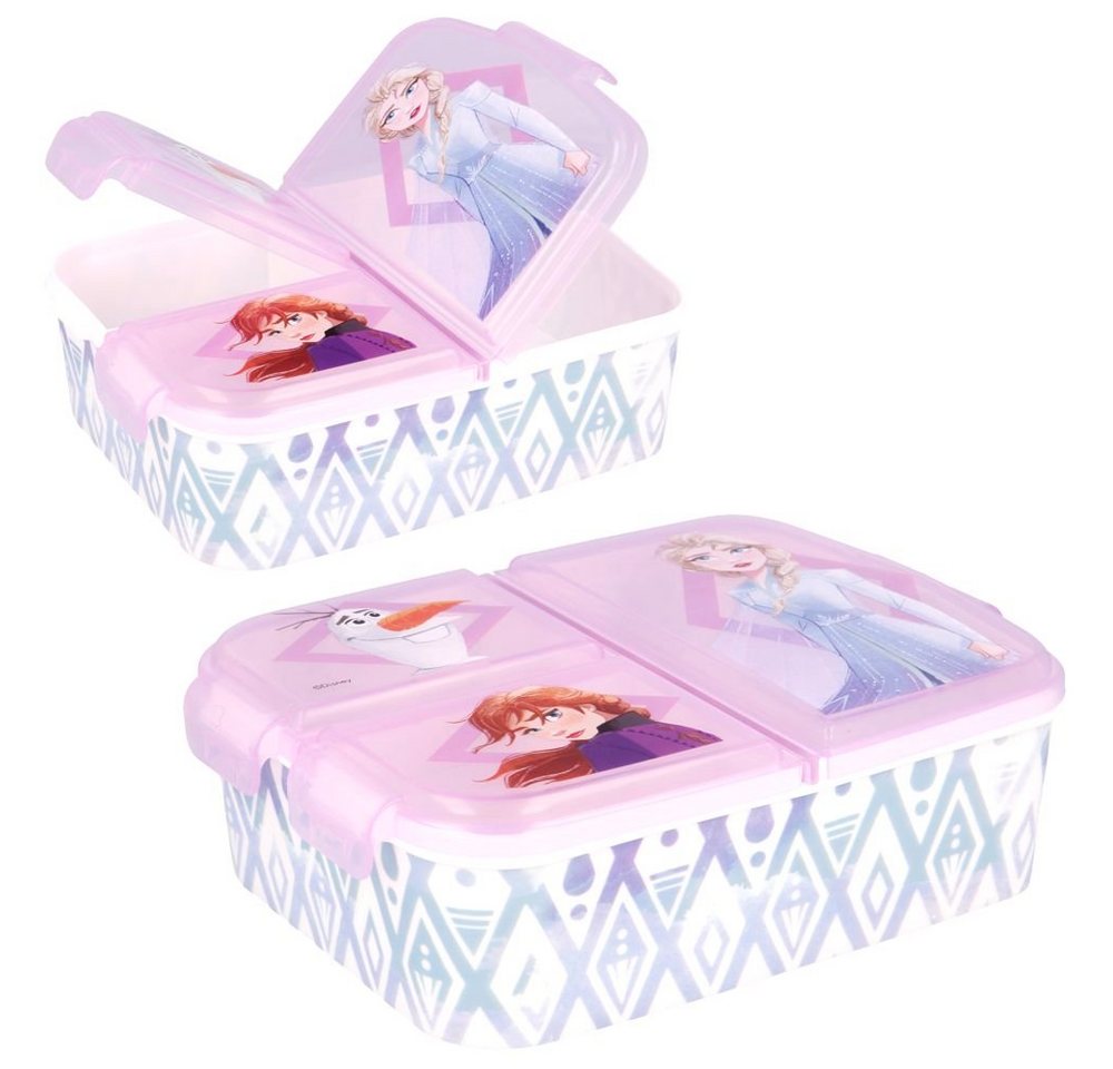 Disney Frozen Lunchbox Brotdose 3 Fächer Disney Frozen II Lunch to Go Vesper Dose von Disney Frozen