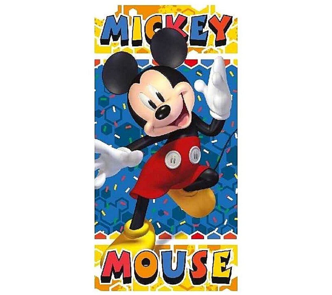 Disney Mickey Mouse Badetuch Mickey Maus, Baumwollmischung, Jungen Badehandtuch 70 x 140 cm aus Baumwolle von Disney Mickey Mouse