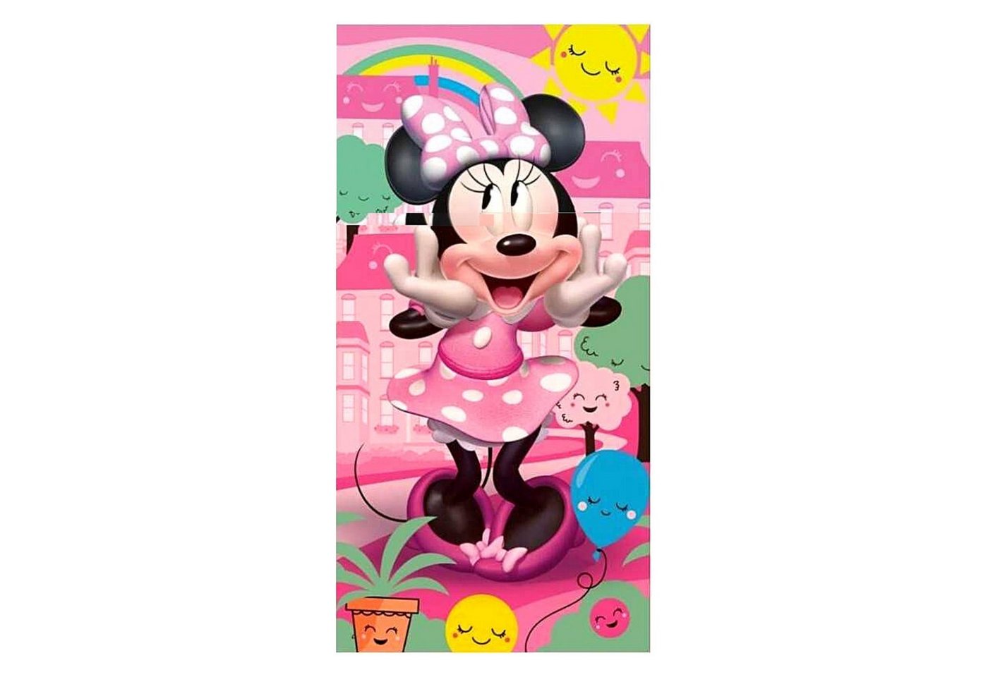 Disney Minnie Mouse Badetuch Minnie Maus, Baumwolle, Mädchen Strandtuch 70 x 140 cm aus Baumwolle von Disney Minnie Mouse