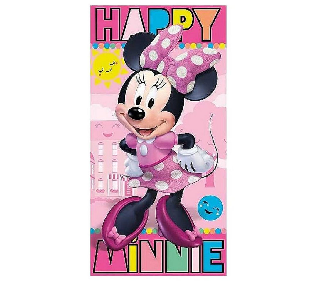 Disney Minnie Mouse Badetuch Minnie Maus, Mikrofaser, Mädchen Badehandtuch 70 x 140 cm schnelltrocknend von Disney Minnie Mouse