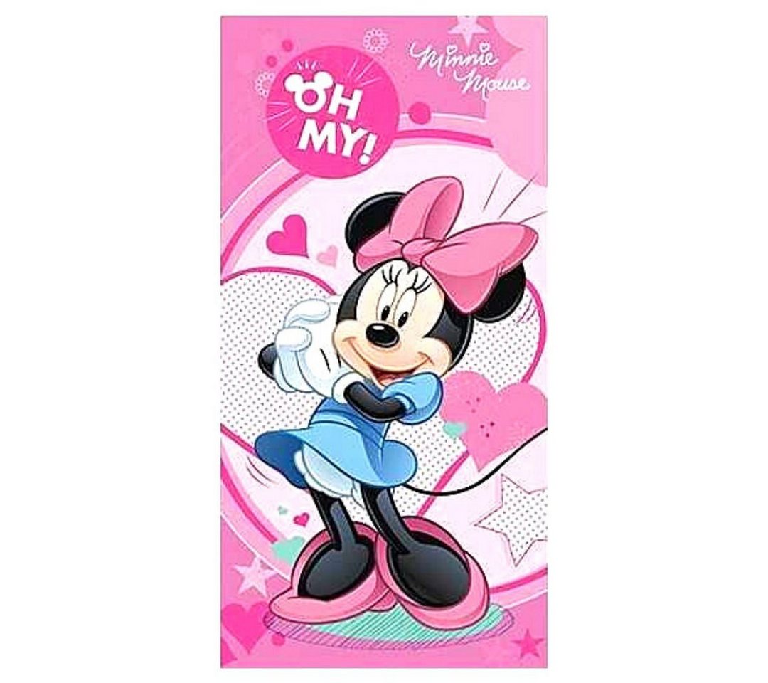 Disney Minnie Mouse Badetuch Minnie Maus, Mikrofaser, Mädchen Strandtuch 70 x 140 cm schnelltrockend von Disney Minnie Mouse