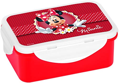 Disney Minnie Mouse Disney Minnie Girl Blume Brotdose, Brotbox, Lunchbox, Lunch-Box, PP, Mehrfarbig, 16x10,5x6,5cm von Disney Minnie Mouse
