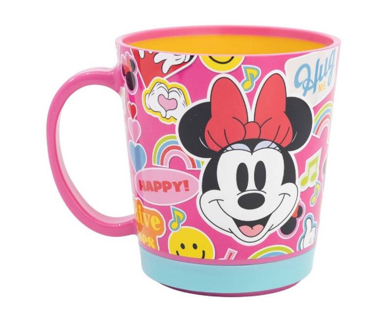 Disney Minnie Mouse Kinderbecher Trinkbecher PP 410 ml – Drop Safe Plastikbecher Kippsicher von Disney Minnie Mouse