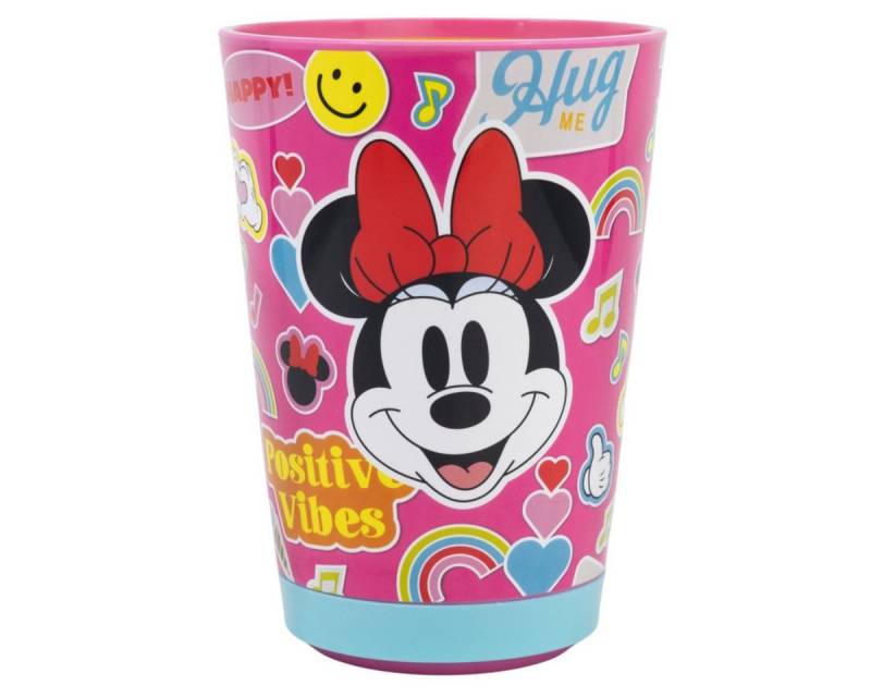 Disney Minnie Mouse Kinderbecher Trinkbecher PP 470 ml Drop Safe Plastikbecher Kippsicher Becher von Disney Minnie Mouse