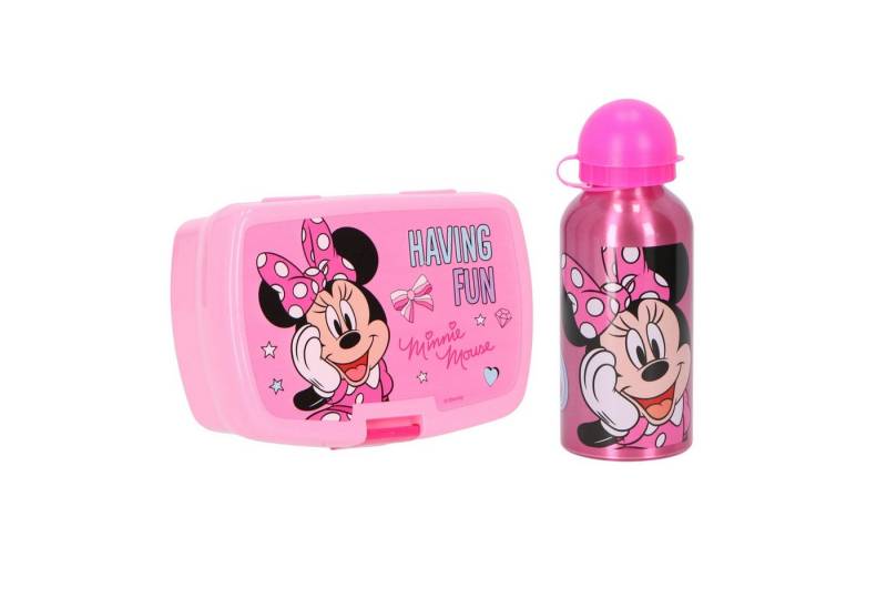 Disney Minnie Mouse Lunchbox Disney Minnie Mouse Lunchpaket mit Lunchbox und 400 ml Trinkflasche von Disney Minnie Mouse