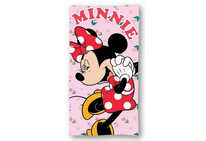 Disney Minnie Mouse Strandtuch Kinder – Flauschiges Mikrofaser-Badetuch 140x70 cm von Disney Minnie Mouse