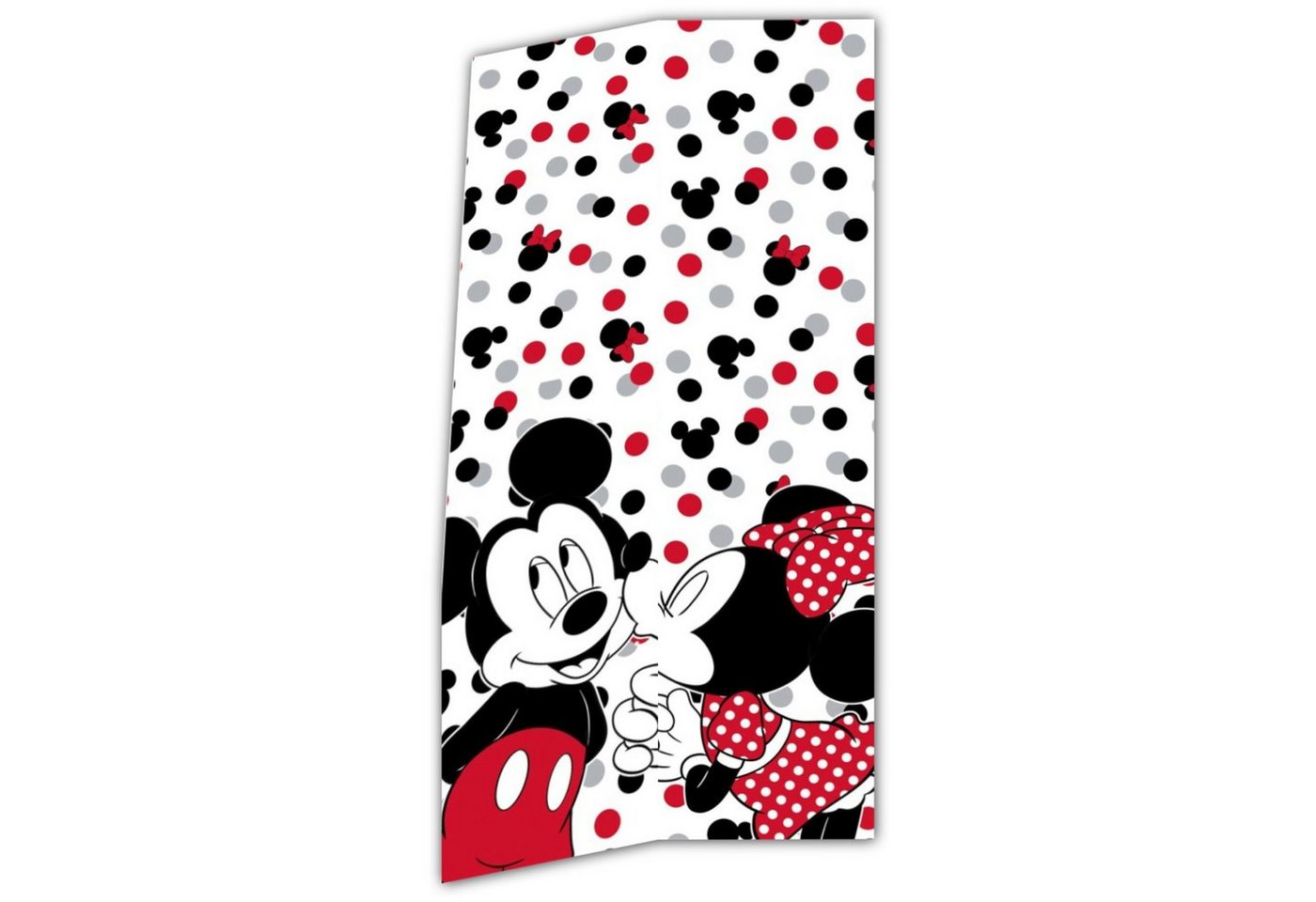 Disney Minnie Mouse Strandtuch Mickey und Minnie Maus Badetuch, Baumwolle, XL 70x140 cm, 100% Baumwolle von Disney Minnie Mouse